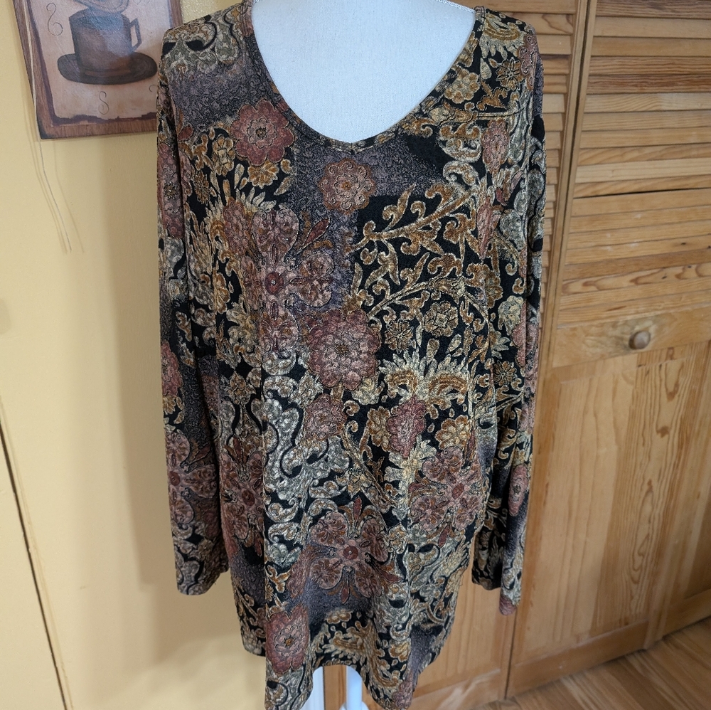 Christopher & Banks Multicolor Floral Tunic